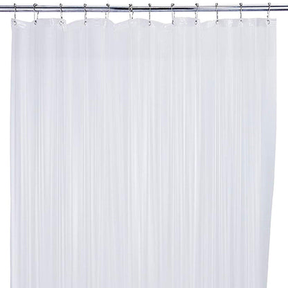 Bath Bliss Sanitized Peva Shower Liner in Super Clear