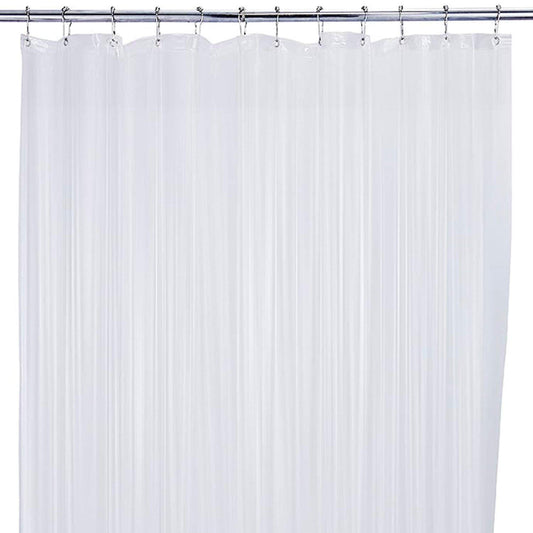 Bath Bliss Sanitized Peva Shower Liner in Super Clear