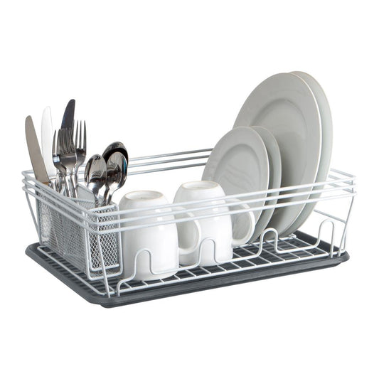 Laura Ashley Speckled Dish Rack Set in Grey