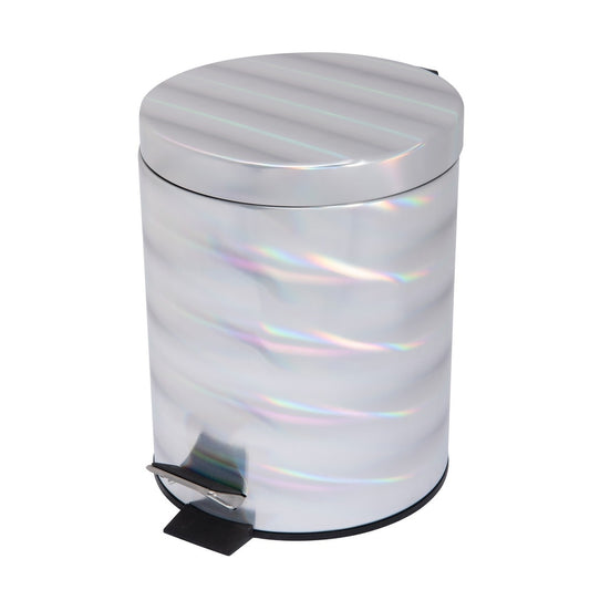 Bath Bliss Holographic Round Step Pedal Trash Can | Michaels