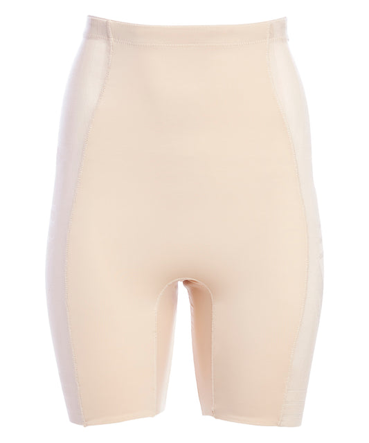 Under Where? Women's Underwear Cream - Nude Geometric Firm Control Hi Waist Shaper Shorts - Women