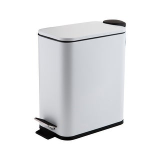 Simplify Slim 5L Stainless Steel Trash Bin with Step Pedal 