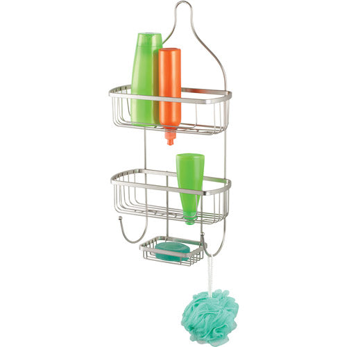 Bath Bliss Prince Style Shower Caddy in Satin Nickel