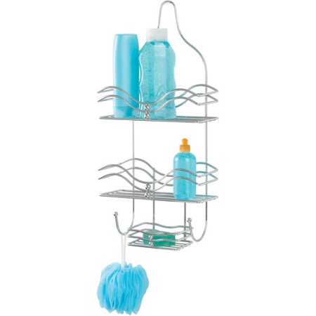 Bath Bliss Ocean Design Shower Caddy in Chrome