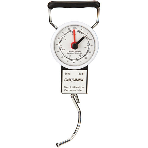 G-Force Portable Luggage Scale with Tape Measure White