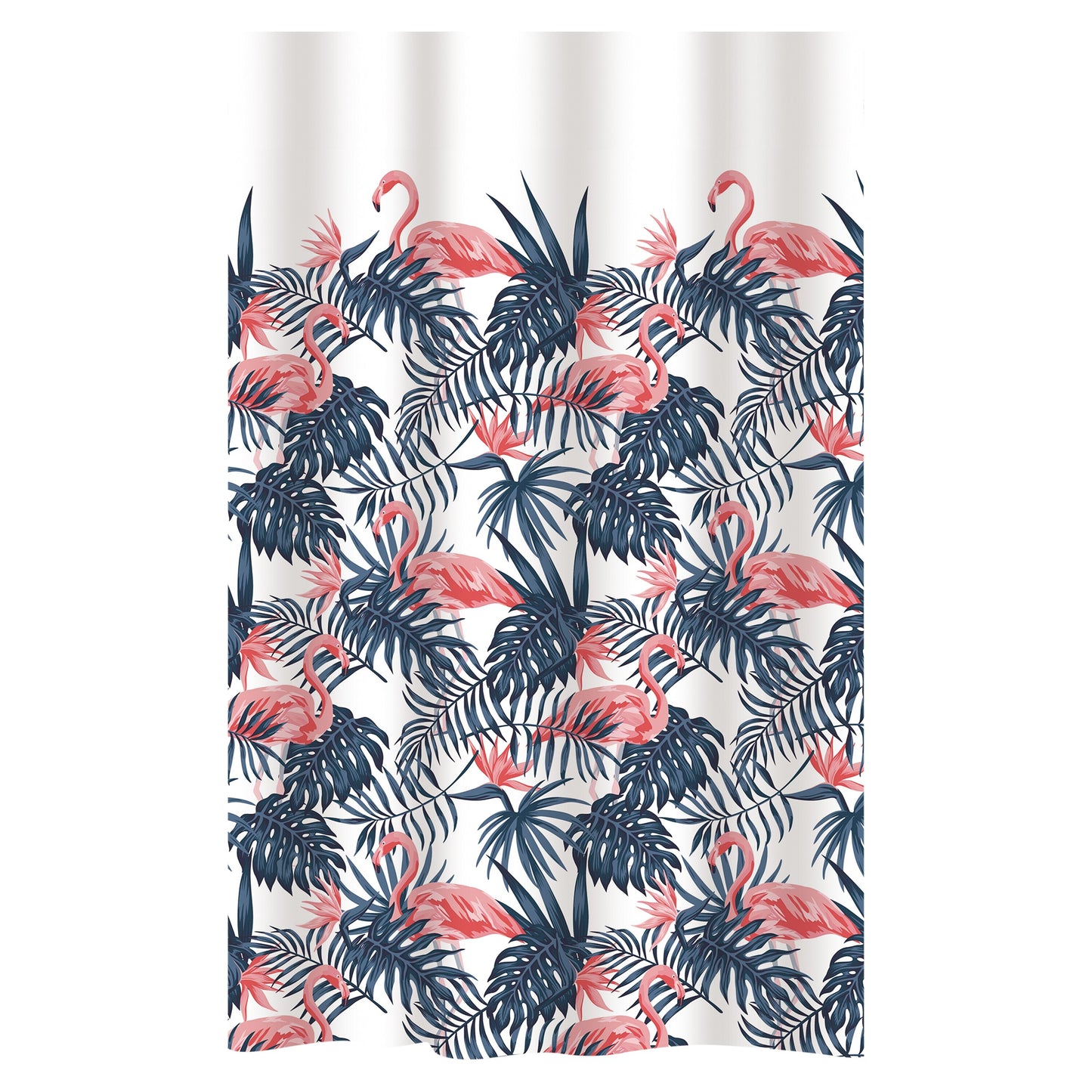 Classic Flamingo Printed Shower Curtain -  70 x 72 in.