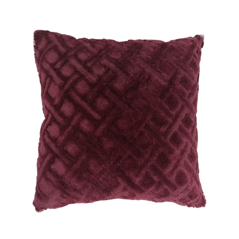 Popular Home Channa Throw Pillow, Red, 20X20