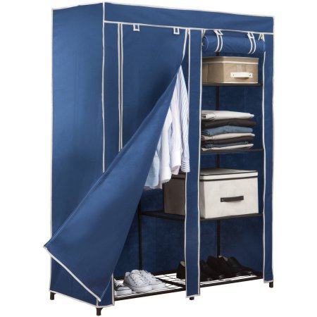 Kennedy Home Collection 48" Portable Closet, Navy