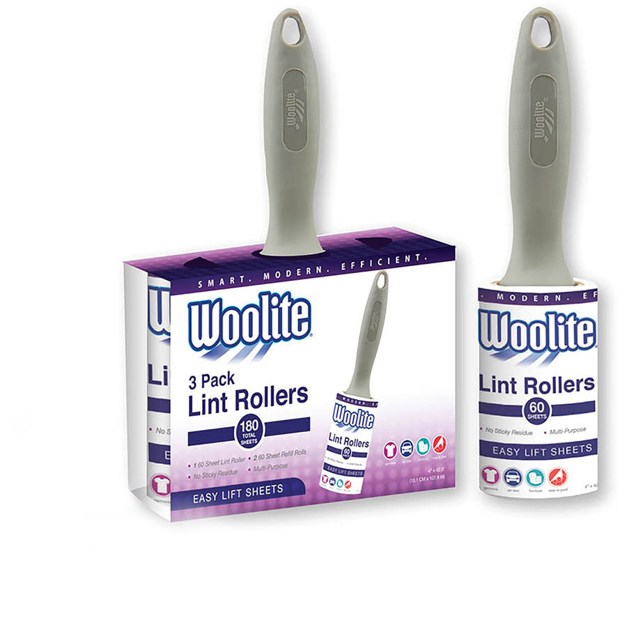 LINT ROLLER 3PK 180 SHEET