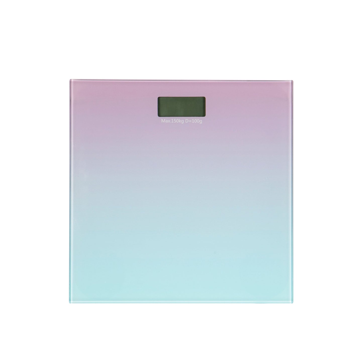 Bath Bliss Ombre Glass Digital Bathroom Scale - Battery Powered with 330 lb Capacity