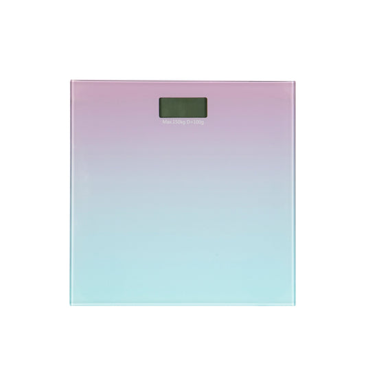 Bath Bliss Ombre Glass Digital Bathroom Scale - Battery Powered with 330 lb Capacity