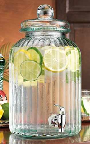 Home Essentials & Beyond 1824L Monaco Ribbed 1.25 Gal. Beverage Dispenser