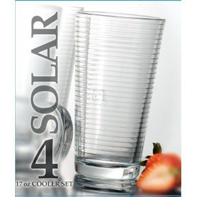 Regent Solar 17oz. Cooler Tumblers - Set of 4 Clear