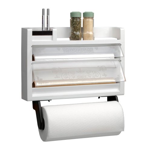 Chef Buddy The Ultimate Kitchen 3-in-1 Dispenser Paper Towel Holder