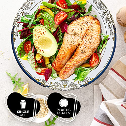 Whisc Deluxe 9'' Disposable Plates | Pack of 10 - Royal Collection