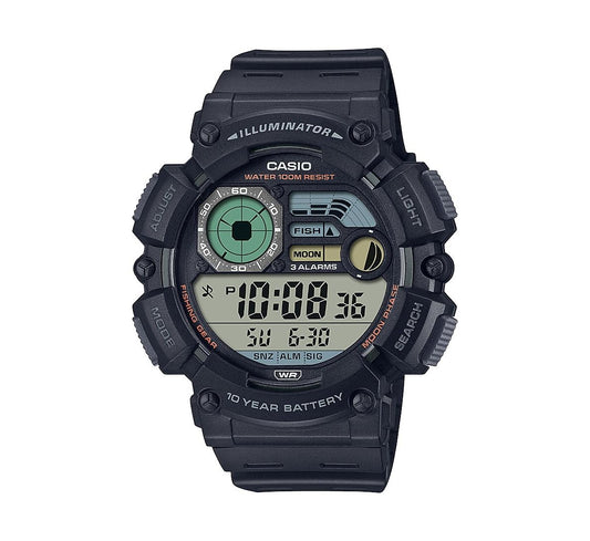 Casio Men's Digital Black Resin Watch 50.1mm