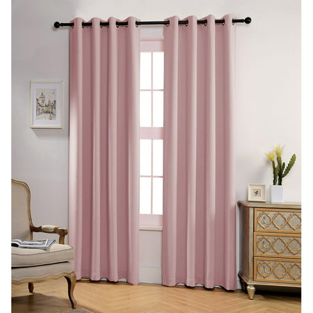 Jeannie Room Darkening Grommet Window Panel Mauve 54x63 Inches