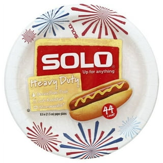 Solo Disposable Paper Plates 8.5in 44ct