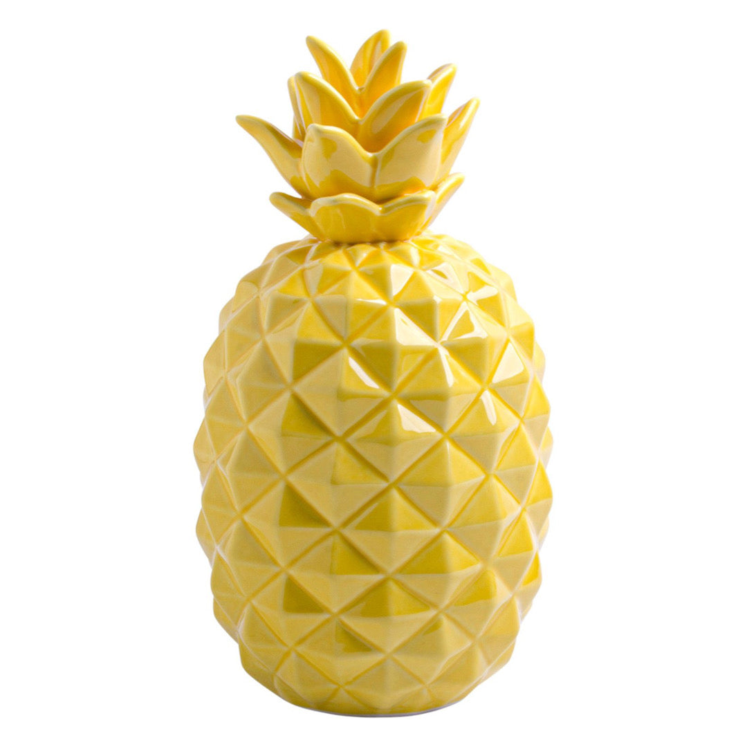 9"H Yellow Pineapple