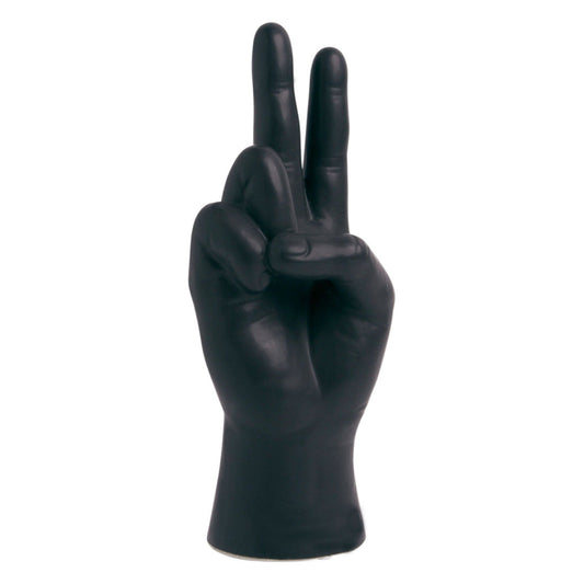 3.5x10"H Matte Blk Peace Figure