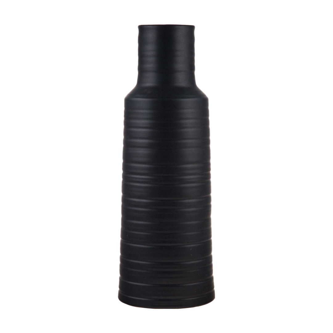 20"H Matte Black Vase