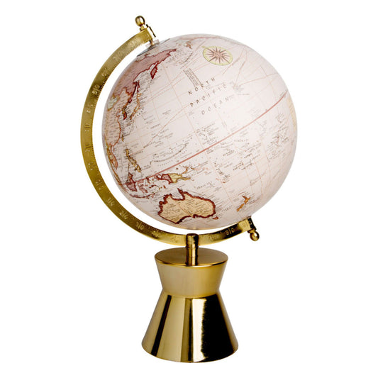 8" World Globe Metal Base