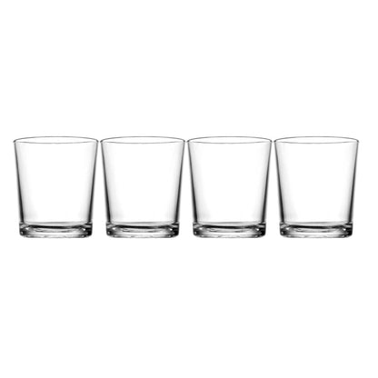 Home Essentials Series 13Oz. Bubble-bottomed Round Cut Drinking Glasses, Set of 4