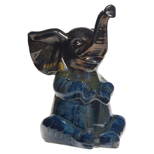 10"H Black/Bronze React Elephant Figure