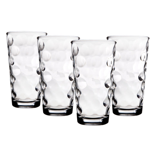 HOME ESSENTIALS SET OF 4 ECLIPSE 17 OZ HIGHBALL COOLER GLASSES