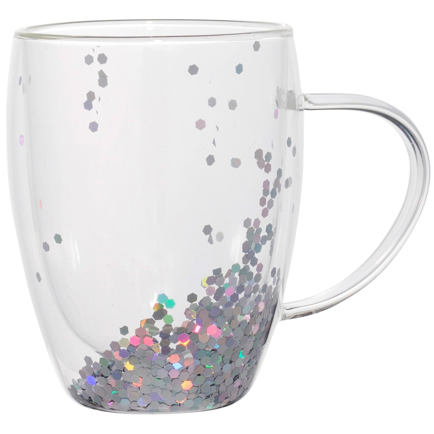 Glitter Coffee Mug, 12 Ounce, Multicolor