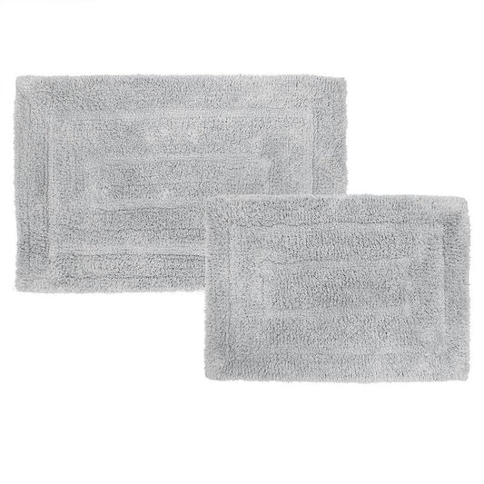 ELAN 2PC BATH RUG - SILVER