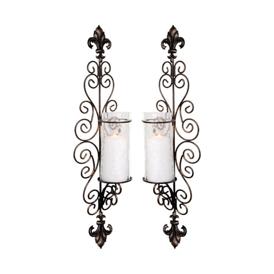 Home Essentials and Beyond Indoor Sconces - Della Corte Sconces - Set of Two