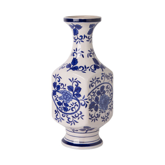 14"H Blue White Vase 334